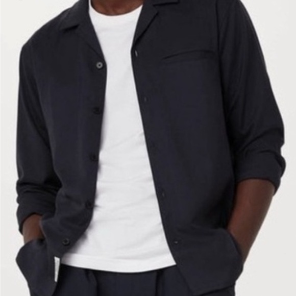 Frank & Oak Other - New! Frank & Oak Men's Dress Fluid Shirt Deep Blue Work Casual Dinner